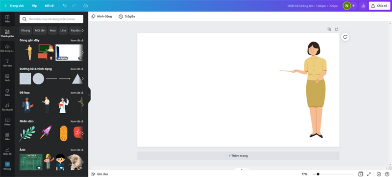  Truy cập vào bên trong thiết kế Canva của bạn!