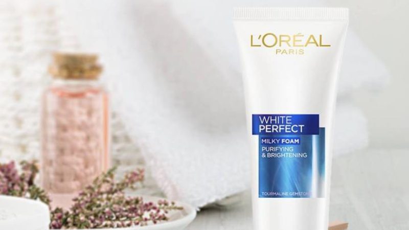 Hướng dẫn sử dụng sữa rửa mặt làm sạch và trắng mịn da L'Oréal White Perfect