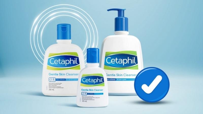 Về bao bì, thiết kế của sữa rửa mặt Cetaphil Gentle Skin Cleanser