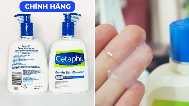 Làm cách nào để phân biệt sữa rửa mặt Cetaphil Gentle Skin Cleanser