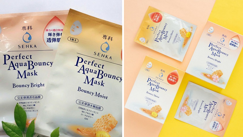 Mua mặt nạ Senka Perfect Aqua Bouncy Mask Bouncy Moist & Bright chính hãng ở đâu giá tốt nhất?