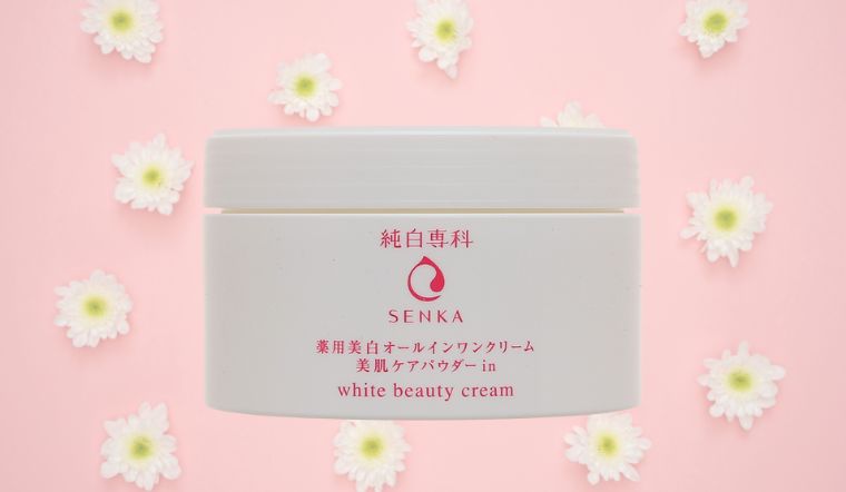 Review chi tiết kem dưỡng trắng da 3 trong 1 Senka White Beauty Cream