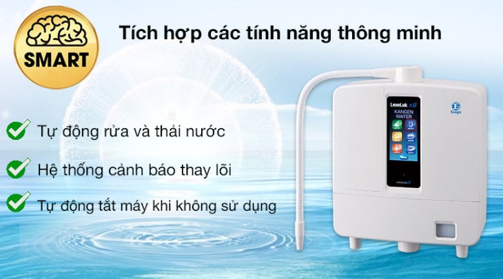 Máy lọc nước thông minh được tích hợp nhiều tính năng hiện đại, an toàn Máy lọc nước thông minh được tích hợp nhiều tính năng hiện đại, an toàn