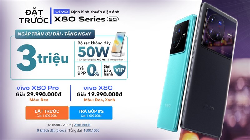 Ngày mở bán Vivo X80 series đã đến gần, đặt trước ngay để nhận ưu đãi đi kèm