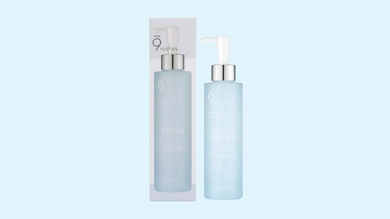 Về bao bì, thiết kế của sữa rửa mặt 9 Wishes Hydra Ampule Cleanser