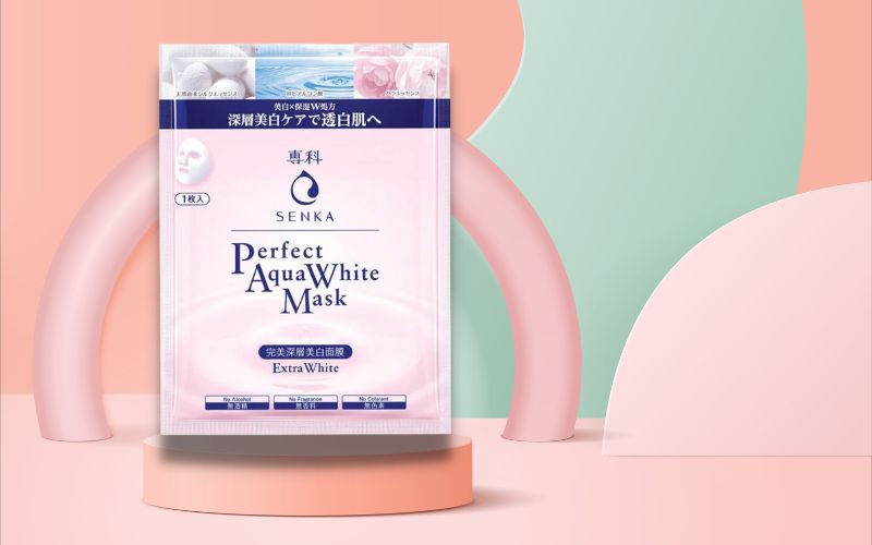 Mua mặt nạ Senka Perfect Aqua White Mask Extra White ở đâu chính hãng, giá tốt nhất?