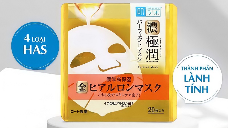 Thành phần của mặt nạ dưỡng ẩm Hada Labo Koi-Gokujyun Perfect Mask