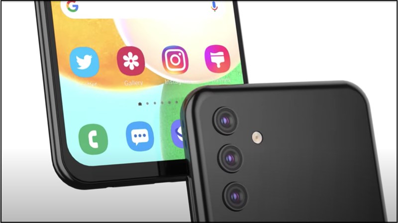 Thiết kế cạnh viền Galaxy A04s