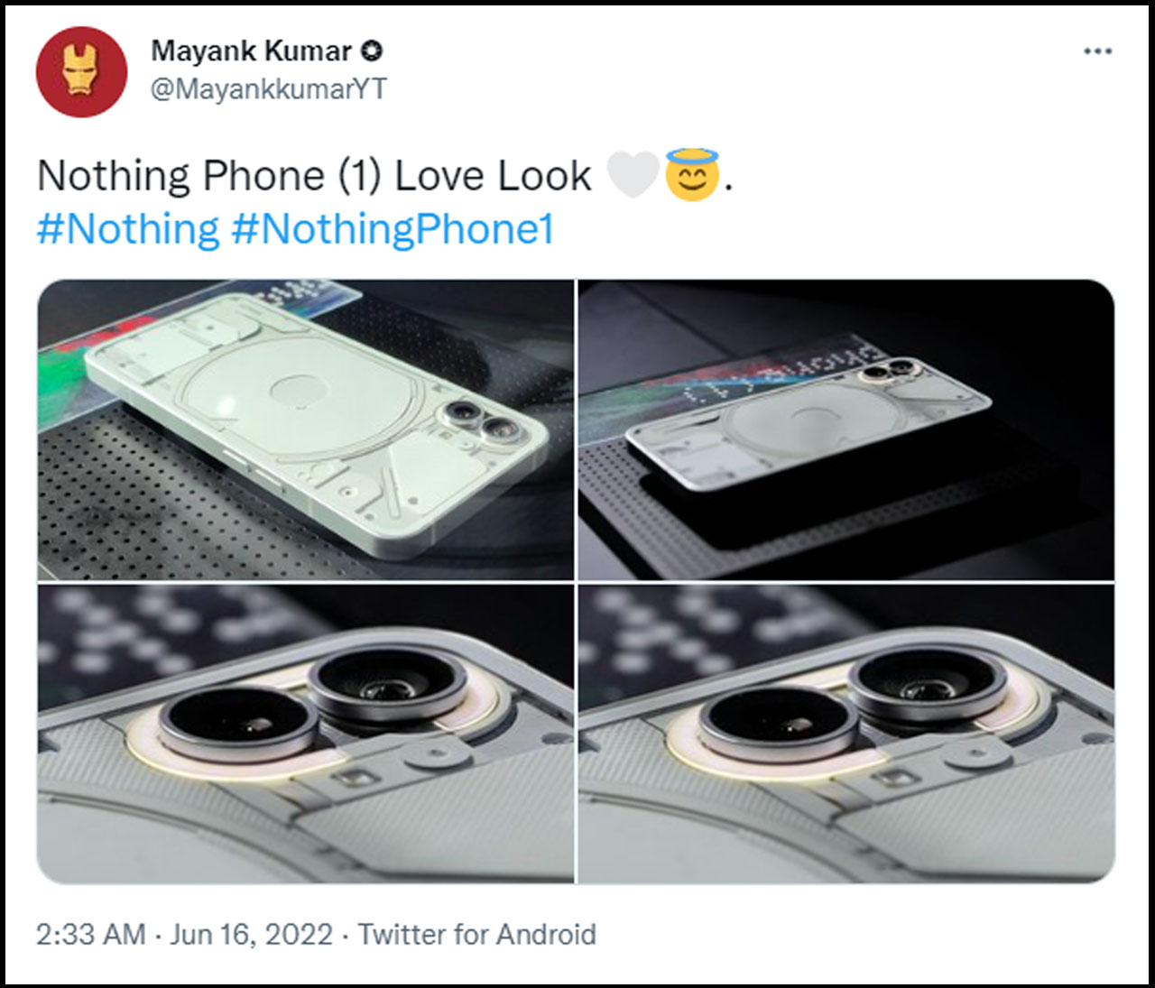 Nothing Phone 1 sẽ mang đến thiết kế mặt lưng độc đáo