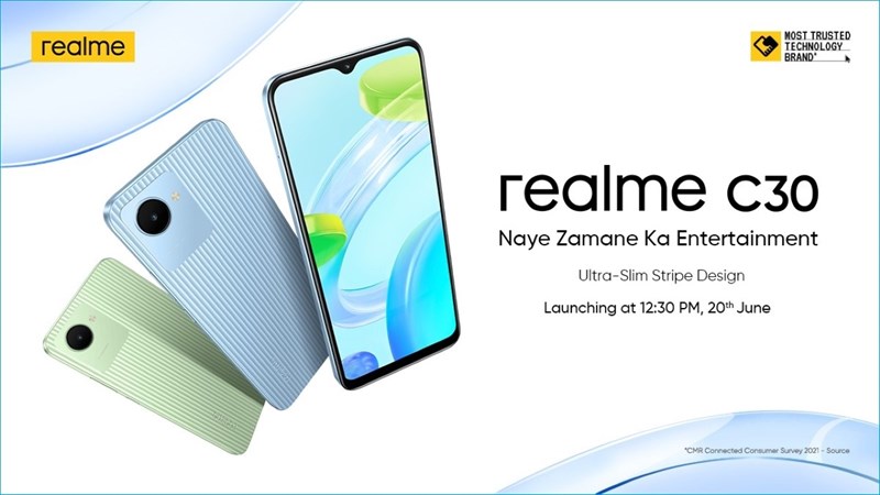 Realme C30 sẽ ra mắt vào ngày 20/6, thông số kỹ thuật chính được hé lộ Realme C30 sẽ ra mắt vào ngày 20/6, thông số kỹ thuật chính được hé lộ