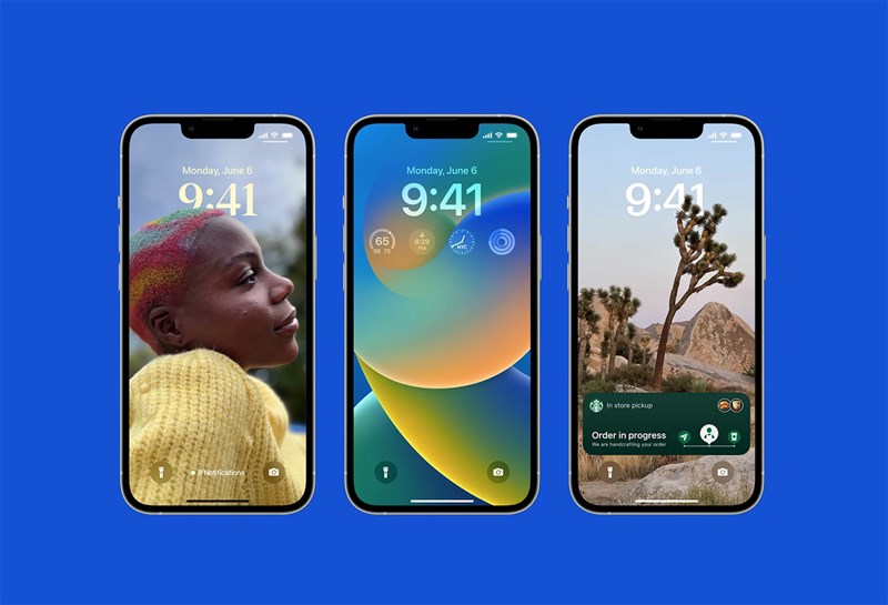 Màn hình khóa mới trên iOS 16 có thể tùy biến thoải mái Màn hình khóa mới trên iOS 16 có thể tùy biến thoải mái