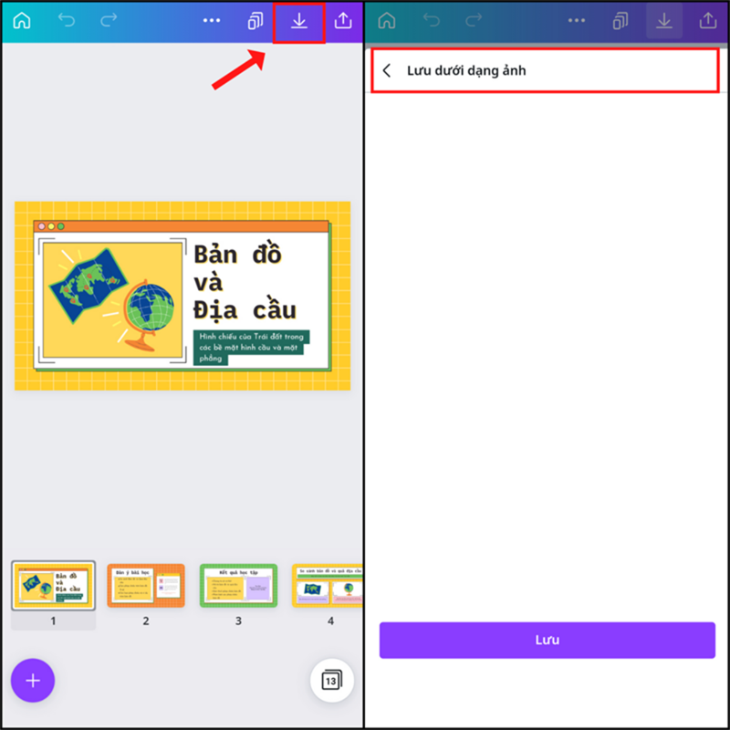 Cách chuyển Canva sang PowerPoint trên điện thoại Cách chuyển Canva sang PowerPoint trên điện thoại