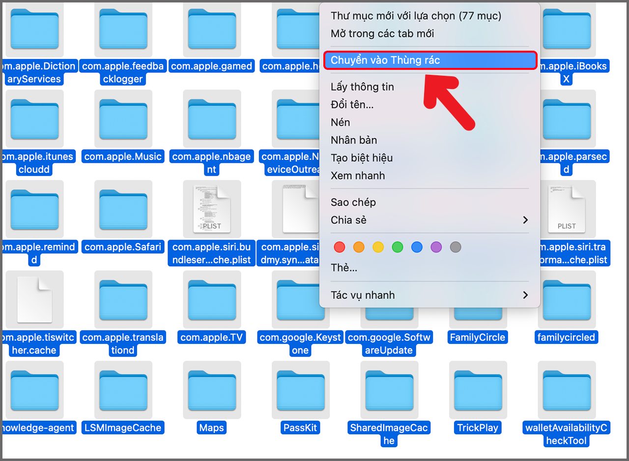 Cách xóa bộ nhớ hệ thống trên MacBook