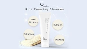 Sữa rửa mặt 9 Wishes Rice Foaming Cleanser có thật sự làm trắng da?