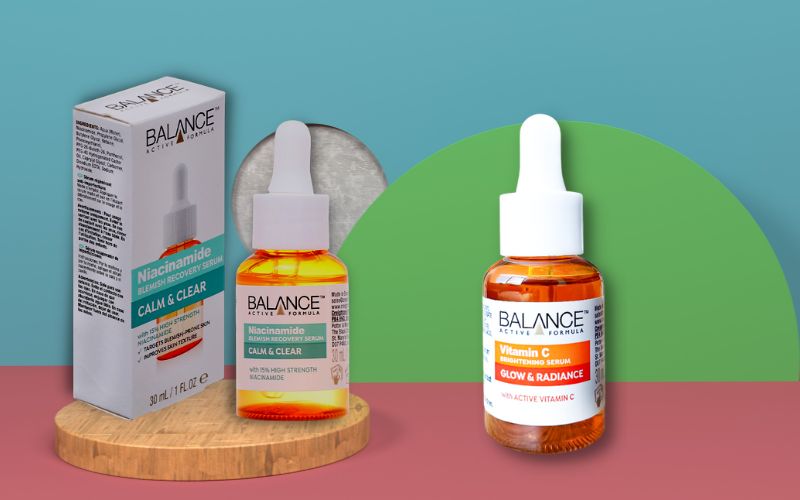 Về bao bì, thiết kế của serum Balance Niacinamide ngừa mụn mờ thâm Về bao bì, thiết kế của serum Balance Niacinamide ngừa mụn mờ thâm