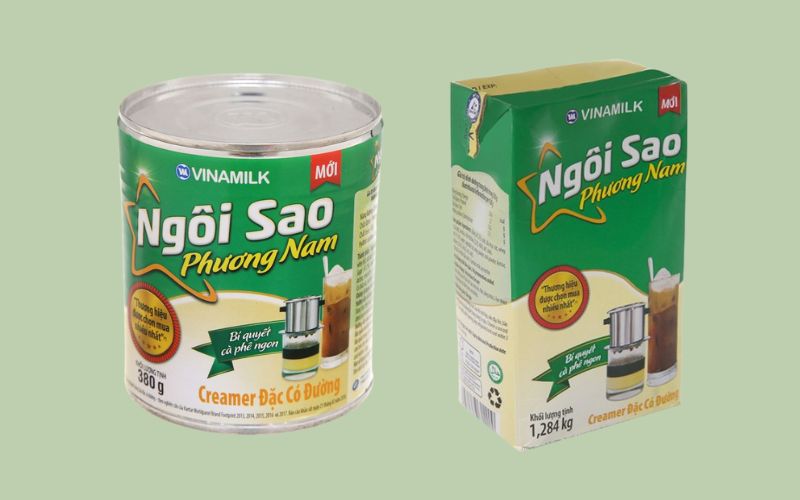 Kem đặc có đường Ngôi sao Phương Nam xanh lá