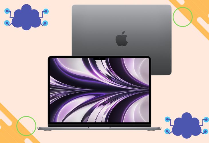 Chiêm ngưỡng concept MacBook Air M2 và MacBook Pro M2: Bộ sưu tập màu sang chảnh, trẻ trung > Phiên bản màu Space Gray trên MacBook Air M2