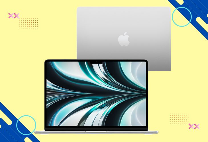 Chiêm ngưỡng concept MacBook Air M2 và MacBook Pro M2: Bộ sưu tập màu sang chảnh, trẻ trung > Phiên bản màu Sliver trên MacBook Air M2