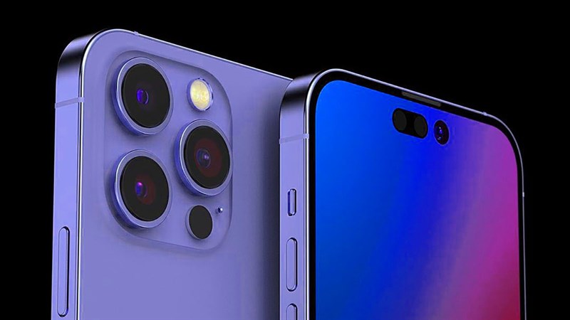 Concept iPhone 14 Pro màu tím