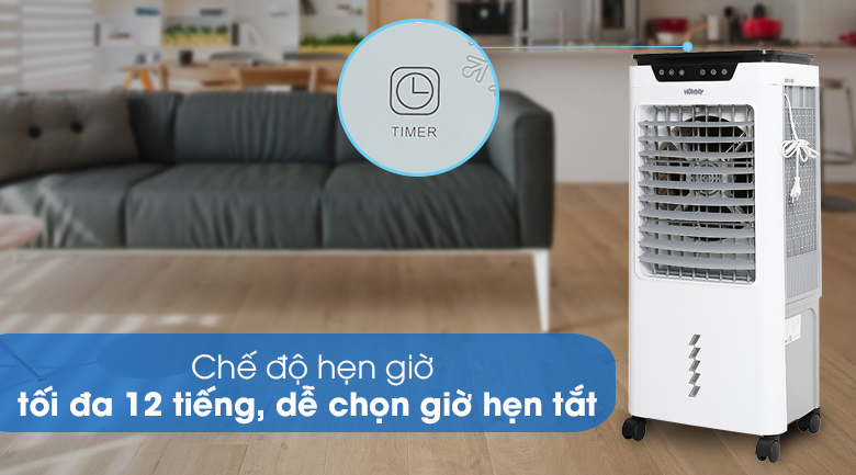 Tính năng hẹn giờ tắt của quạt điều hòa Hommy cực tiện lợi