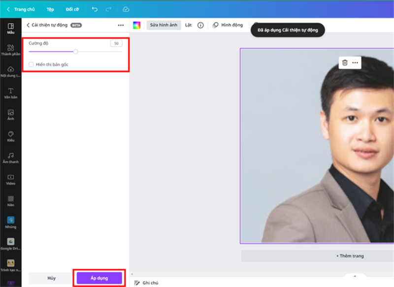 Hướng dẫn cách tăng độ nét hình ảnh bằng Canva Hướng dẫn cách tăng độ nét hình ảnh bằng Canva
