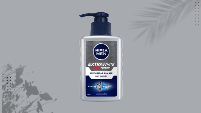 Tác dụng của sữa rửa mặt Nivea Men Extra White