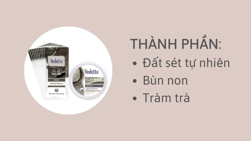 Mặt nạ đất sét Vedette Cocoa review