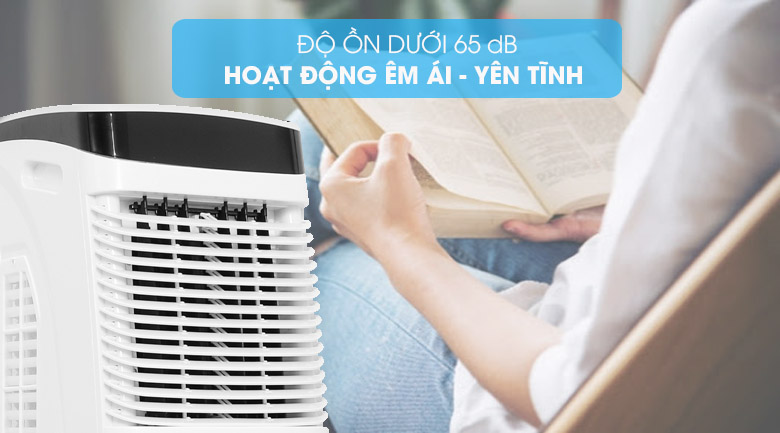 Độ ồn quạt điều hòa Dmax thấp giúp bạn dùng quạt mà ngủ ngon