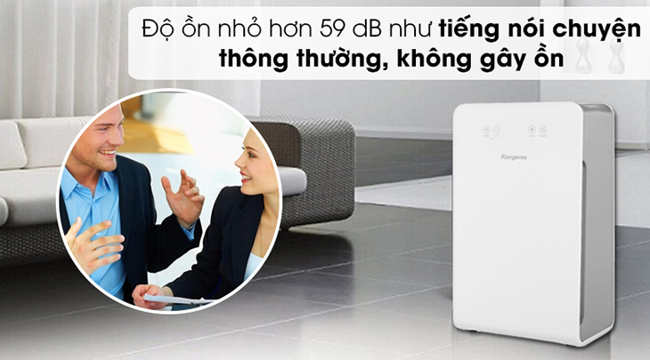 Máy lọc không khí Kangaroo hoạt động với độ ồn thấp