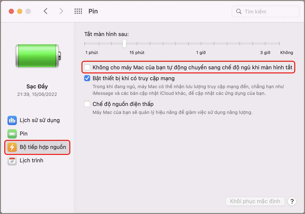Cách gập màn hình MacBook nhưng không tắt máy
