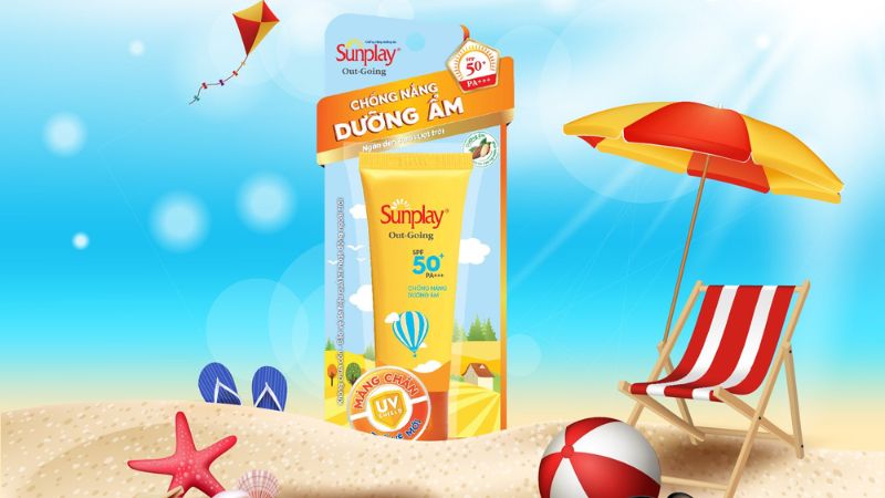 Thiết kế của kem chống nắng Sunplay Out-Going