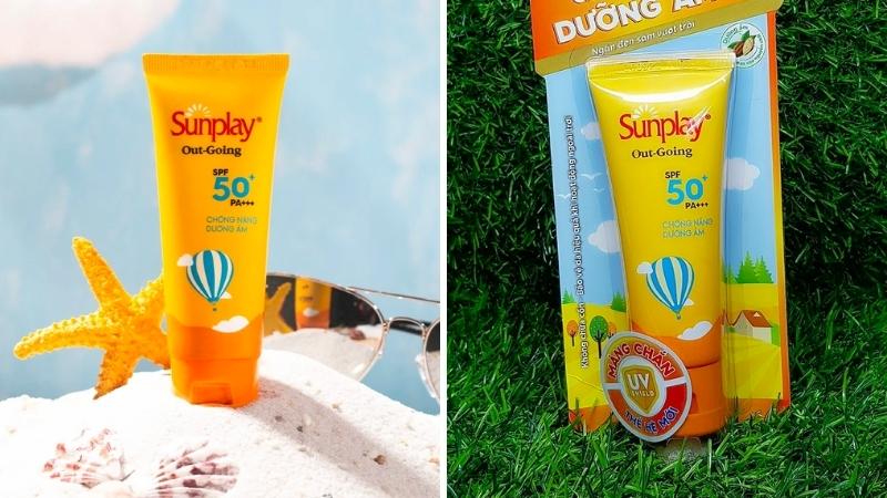 Các bước sử dụng kem chống nắng Sunplay Out-Going