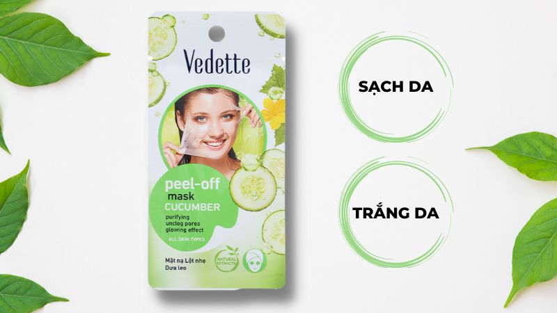 Tác dụng của mặt nạ lột nhẹ dưa leo Vedette