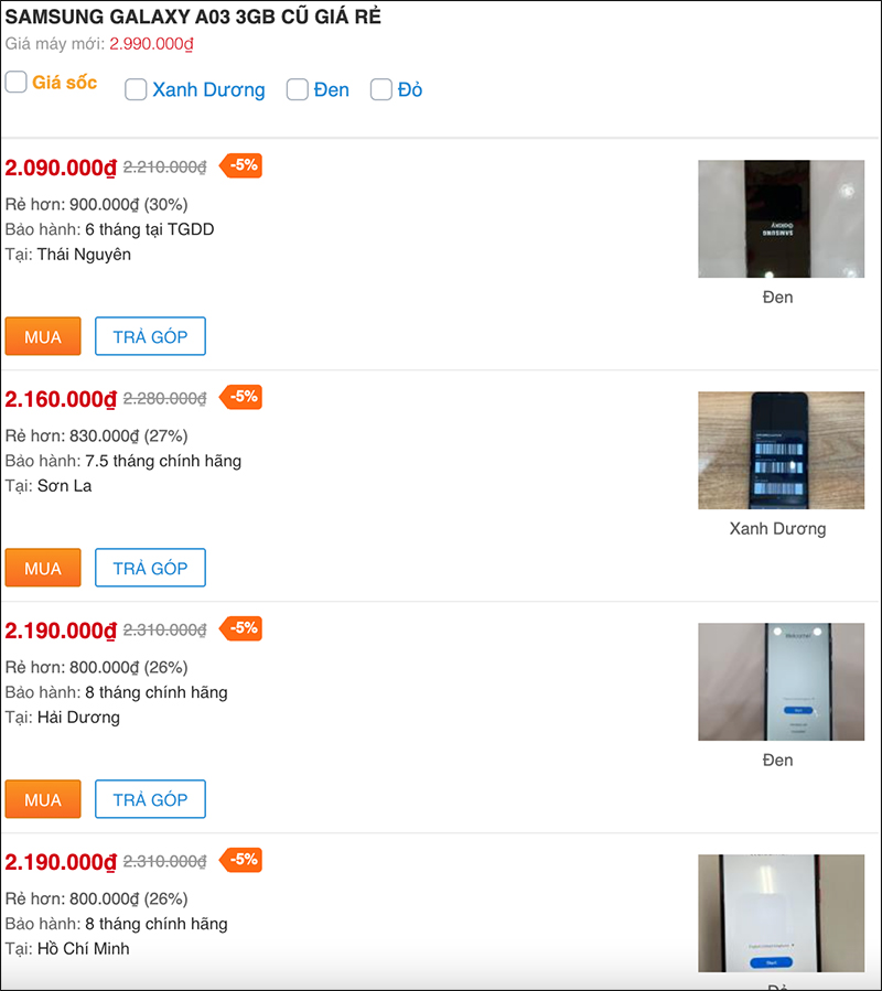 Loạt điện thoại Samsung cũ tầm giá 2 triệu đáng sắm nhất tháng 6 này Loạt điện thoại Samsung cũ tầm giá 2 triệu đáng sắm nhất tháng 6 này