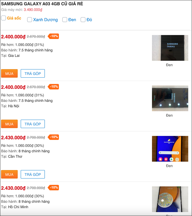 Loạt điện thoại Samsung cũ tầm giá 2 triệu đáng sắm nhất tháng 6 này Loạt điện thoại Samsung cũ tầm giá 2 triệu đáng sắm nhất tháng 6 này