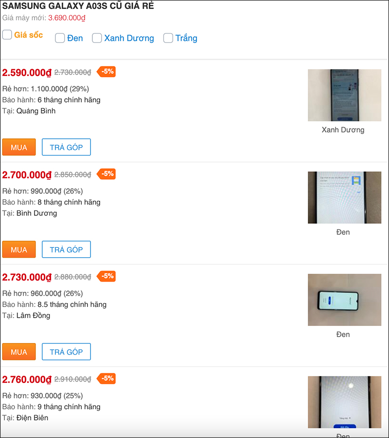 Loạt điện thoại Samsung cũ tầm giá 2 triệu đáng sắm nhất tháng 6 này Loạt điện thoại Samsung cũ tầm giá 2 triệu đáng sắm nhất tháng 6 này