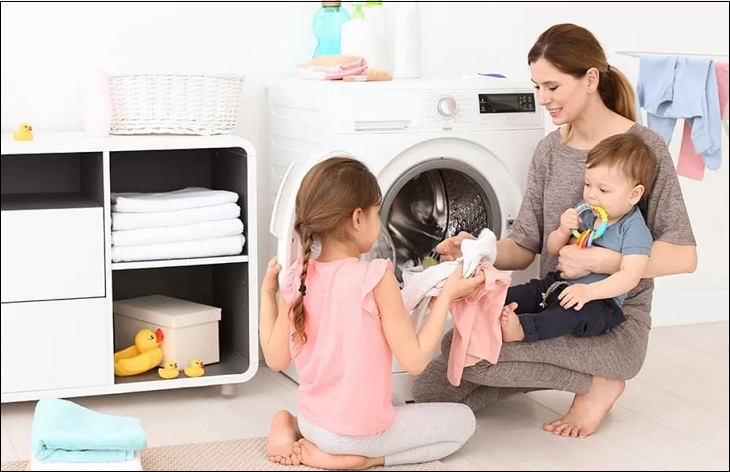 Khóa trẻ em trên máy giặt whirlpool