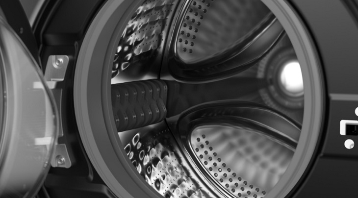 Lồng giặt làm từ thép không gỉ trên máy giặt whirlpool