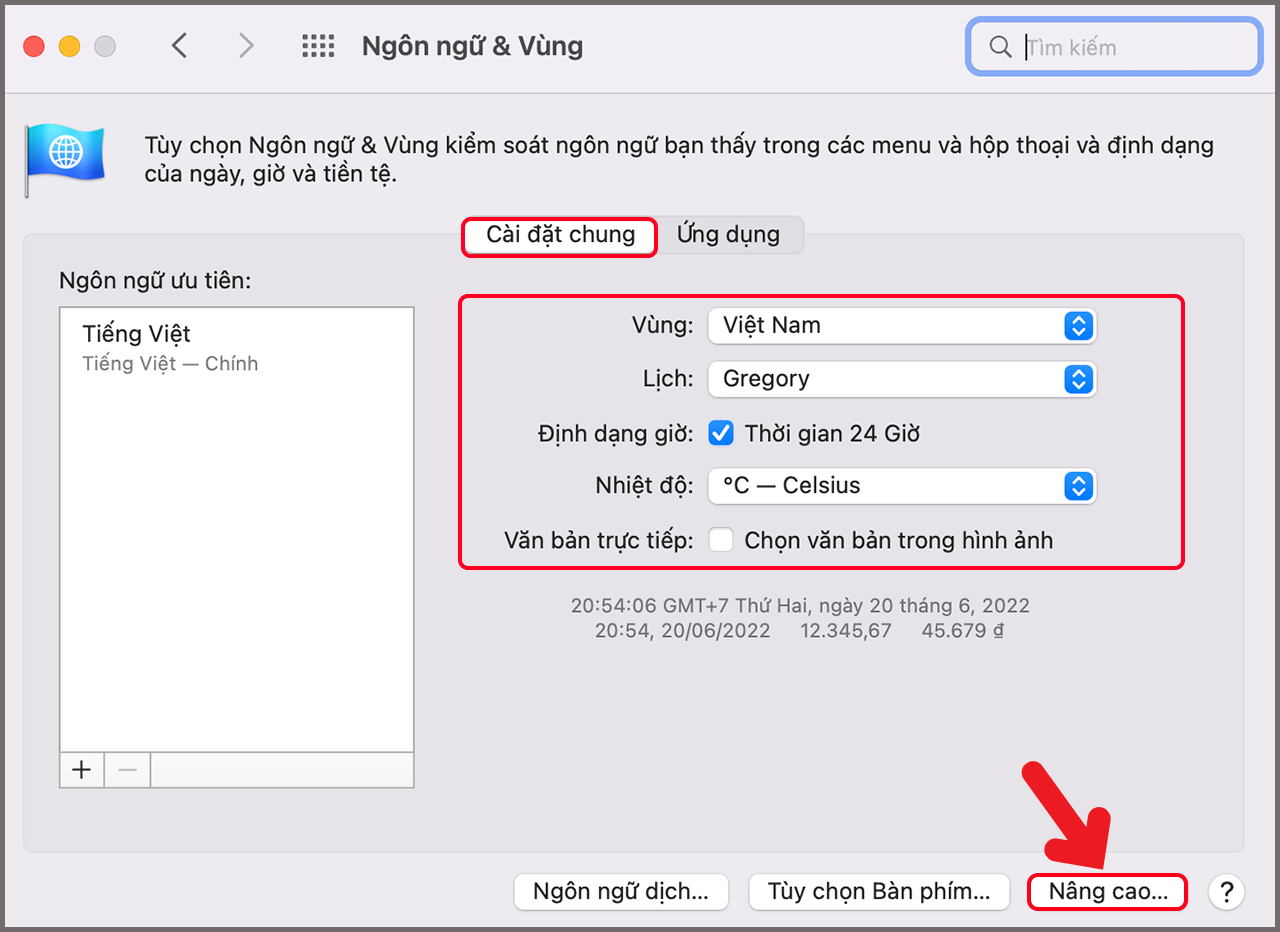 Hiển thị lịch trền màn hình MacBook