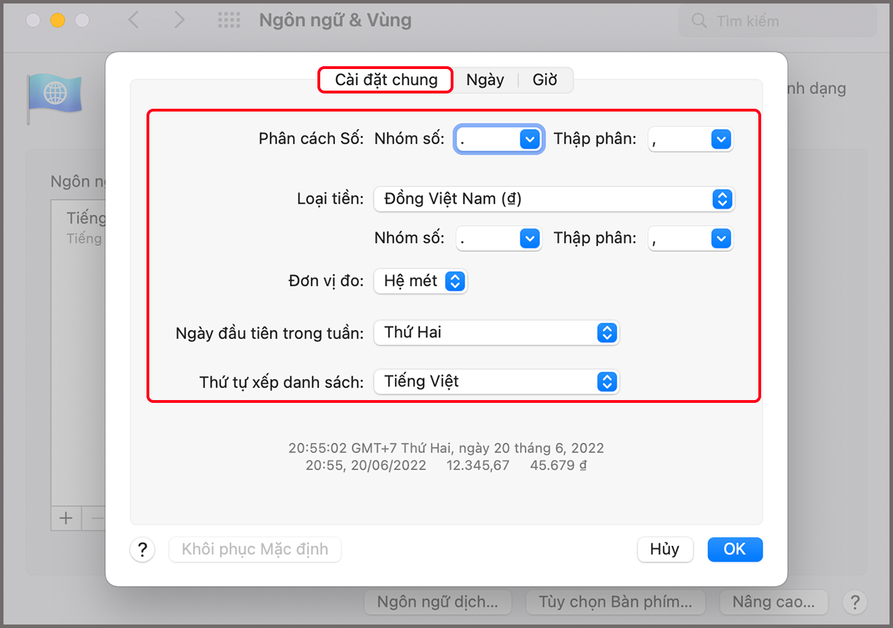 Hiển thị lịch trền màn hình MacBook