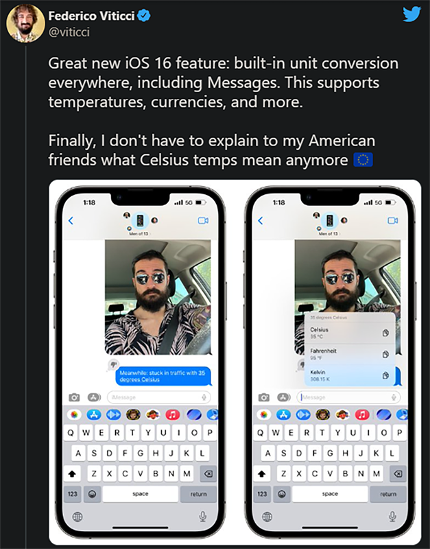 Anh lập trình viên bày tỏ sự hào hứng về tính năng mới
