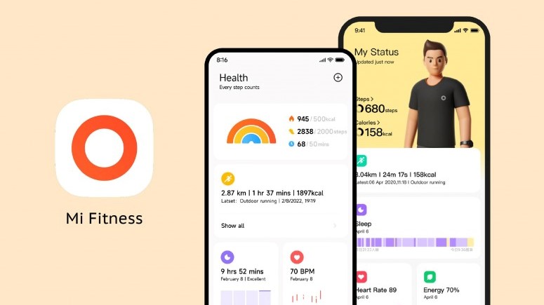 Giao diện ứng dụng Mi Fitness