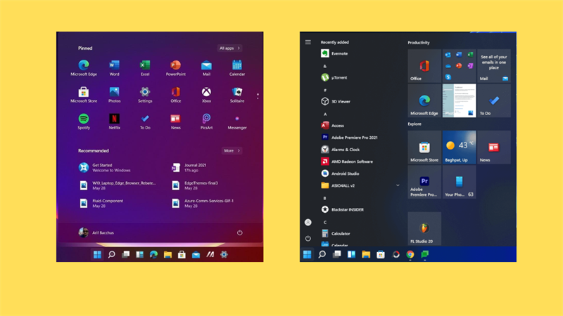 Hướng dẫn chuyển Start Menu Windows 11 về Windows 10