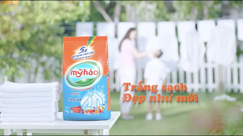 Bột giặt Mỹ Hảo 5X trắng sáng