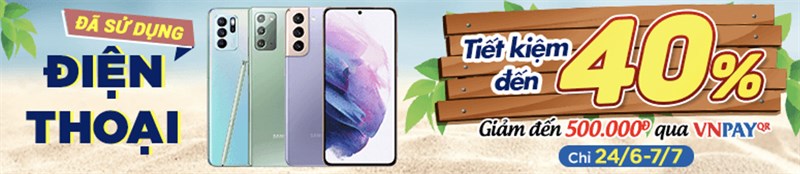 Smartphone, Tablet cũ giảm đến 40%, ưu đãi thêm tiền trăm khi thanh toán VNPAY QR Smartphone, Tablet cũ giảm đến 40%, ưu đãi thêm tiền trăm khi thanh toán VNPAY QR