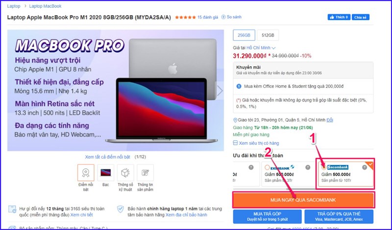 Mua Laptop, Tablet, Màn hình, PC rẻ hơn khi thanh toán qua Sacombank Mua Laptop, Tablet, Màn hình, PC rẻ hơn khi thanh toán qua Sacombank
