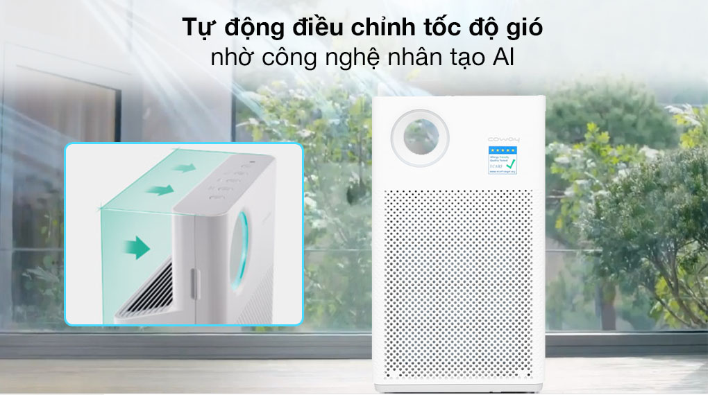 Máy lọc không khí Coway được trang bị công nghệ thông minh nhân tạo AI hiện đại