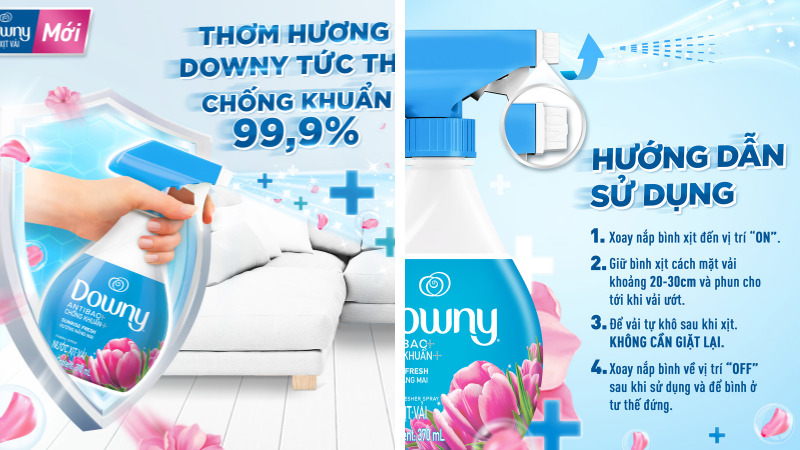 Giải pháp thơm mát tức thì từ Downy