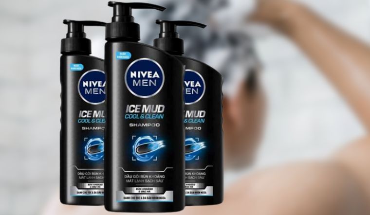 Chi tiết dầu gội bùn khoáng Nivea Men Ice Mud mát lạnh sạch sâu