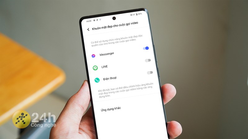 Cách bật chức năng làm đẹp khi video call trên Vivo X80